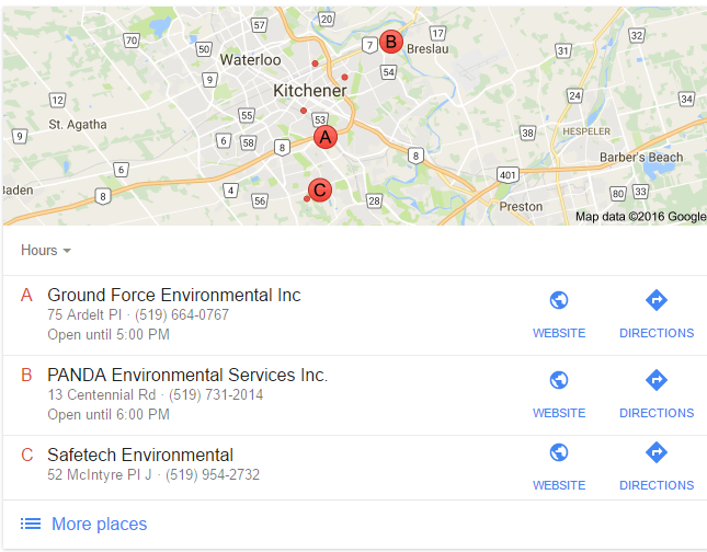 Возможно, вы заметили, что часто, когда вы ищете услугу или продукт, Google отображает для вас локальную карту результатов поиска, подобную той, которую вы видите справа
