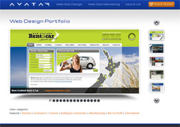 Портфолио проектов веб-дизайна в различных отраслях, созданных Avatar Web Design