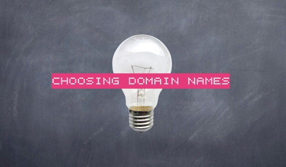 Выберите четкое, краткое и обычно пишется доменное имя